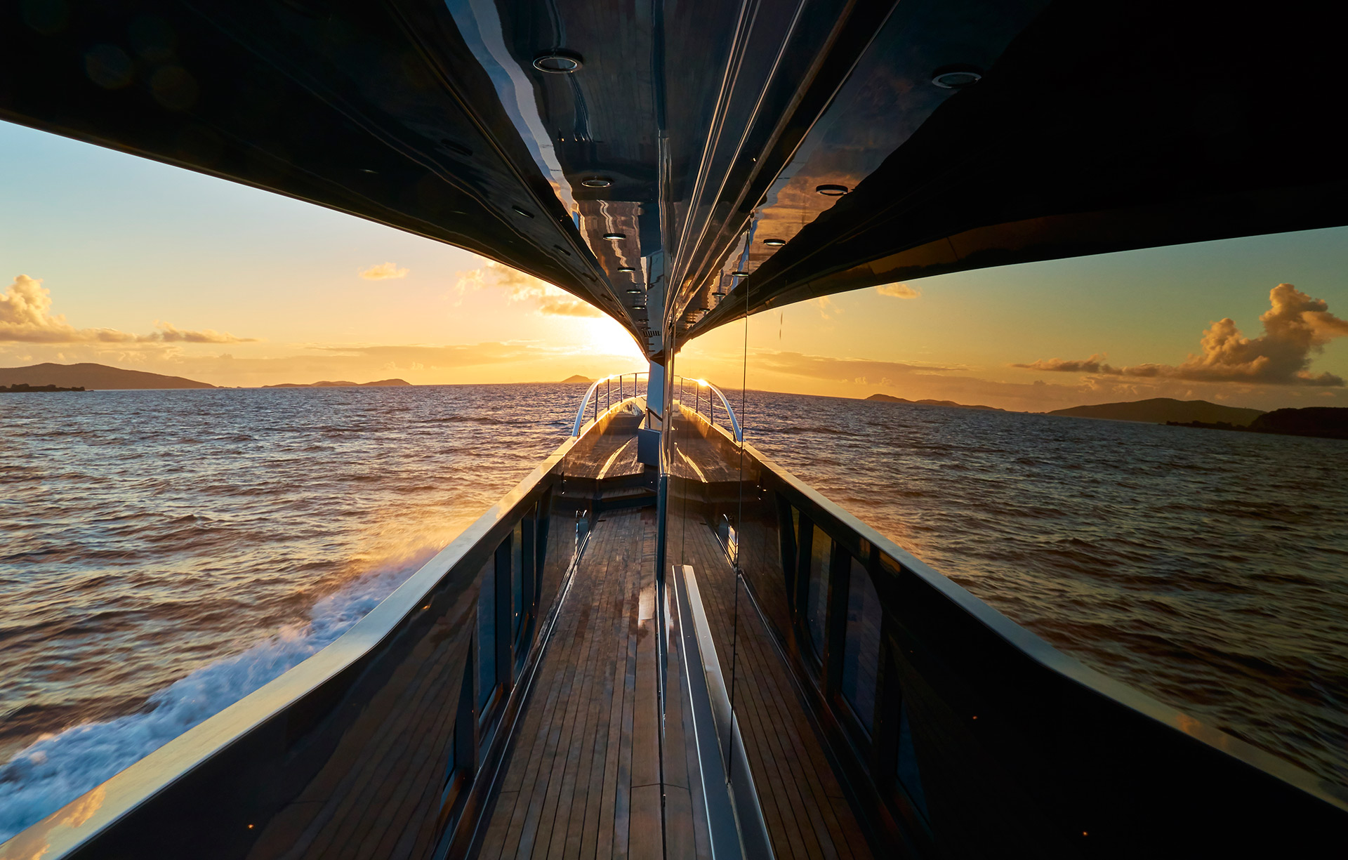 Worth Avenue Yachts Grey Matters Sunset Photo